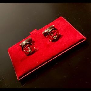 Salvatore Ferragamo gold cuff links